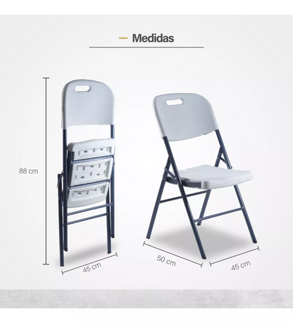 Silla Plegable Blanco